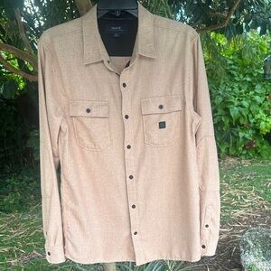 Roark Tan Adventure Shirt Flannel Men’s Small